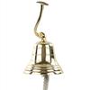 Authentic Solid Large Size 7" Nautical Maritime Brass Ship Bell with Wall Mounted Bracket | L42-I3R-V4W