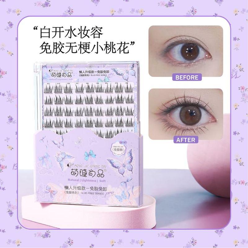 Aimo - Natural Crisscross Glue-Free Cluster False Eyelashes