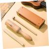 Totority Set of 4 Orff Musical Instruments Makara Wood Sounder Mokuo Zen Taiko Handheld Rhythm Wood Block Clapper Pro Temple Wood Block Wood Rhythm