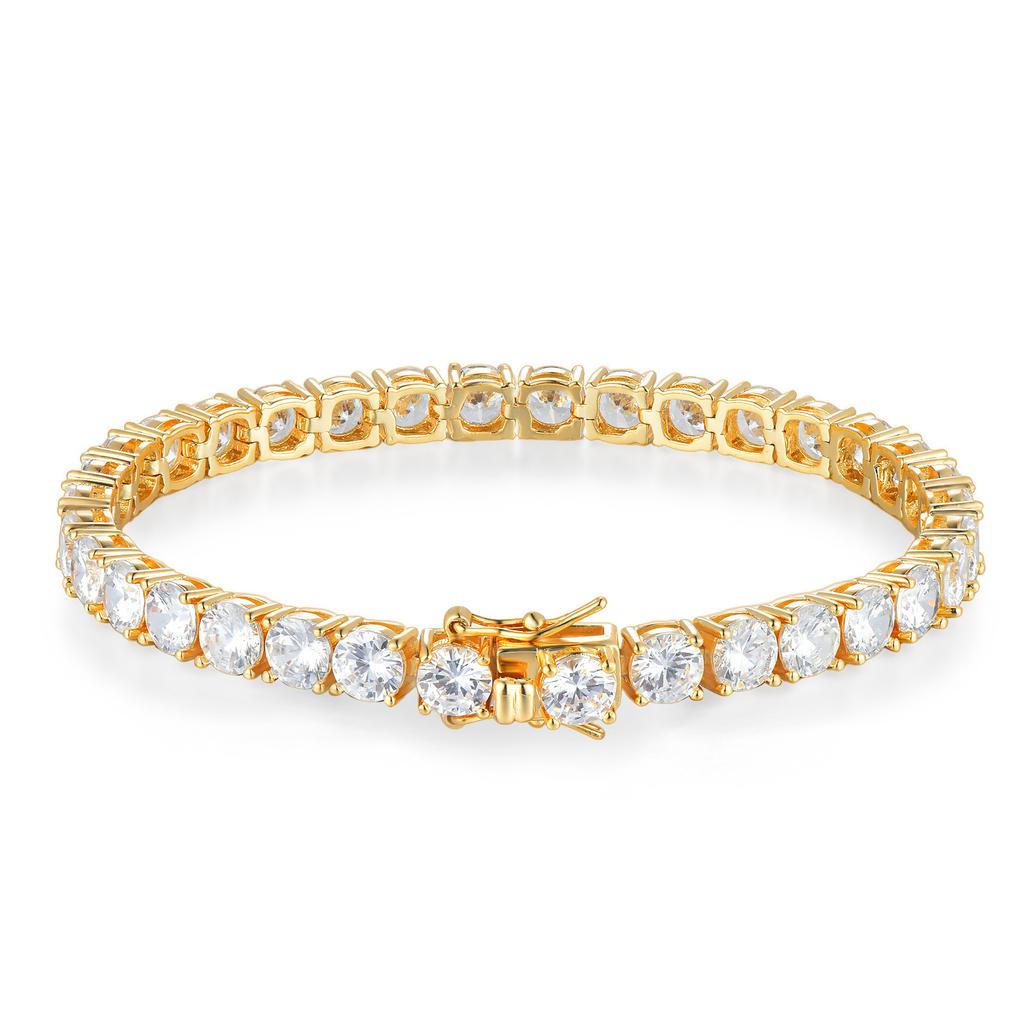 Tennischain Jewelry 2-6Mm Tennis Chain, Fashionable Men And Women Hip-Hop Zircon Bracelet High Sense