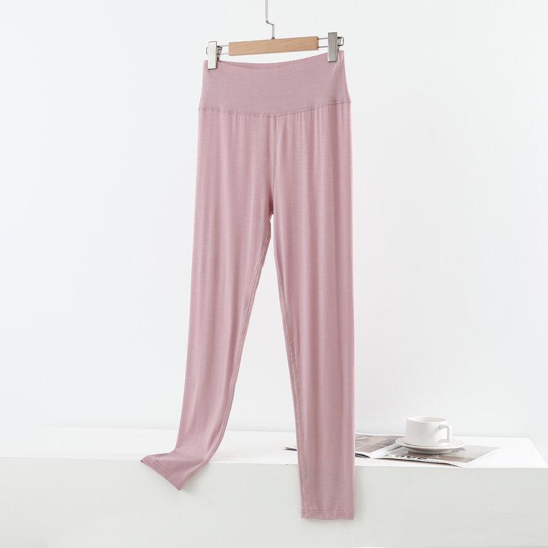 Modal Women's High-Waisted Slimming Leggings, Plus Size, Spring/Autumn Tapered Pants