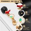 A84X-7PCS 90 Degree Propane Refill Pressure Adapter With Valve And Gauge Sets For QCC1 Propane Tank