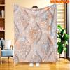1pc 1pcs Vintage Floral Vine Blanket - Soft Flannel Suitable for All Seasons, Multicolor Botanical Bedspread, Couch Throw, Machine Washable Polyester 