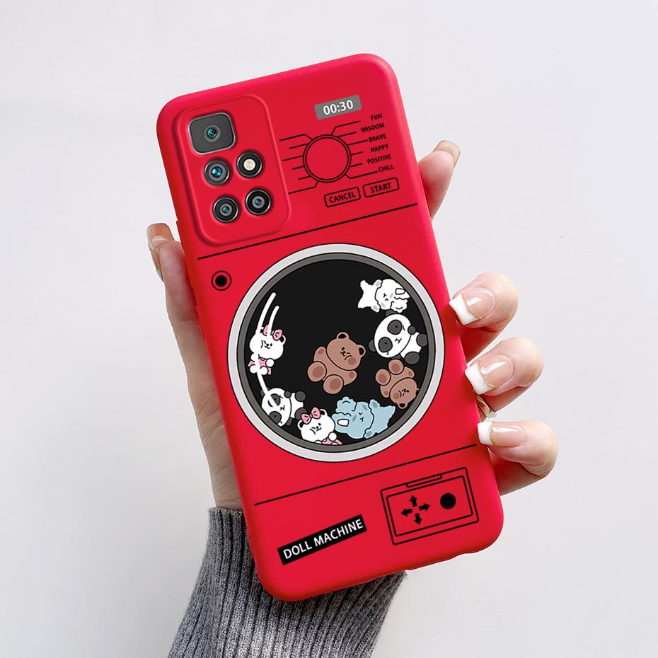 For Xiaomi Redmi 10 Prime 2022 Case Cute Bear Cartoon Shockproof TPU Cover For Xiaomi Redmi 10 Phone Case Redmi10 2022 Soft Capa