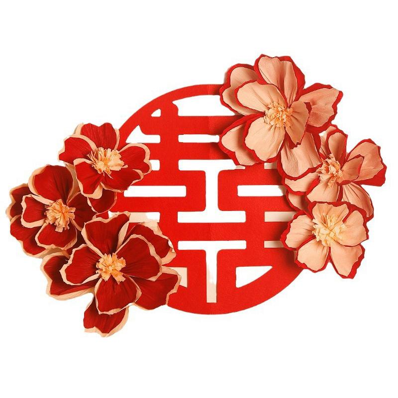 20/25/30Cm Krepowa Papierowa Kwiatowa Lekka Wielofunkcyjna Marszczona Papierowa Kwiatowa Stereoskopowa Dekoracja Kwiatowa Artykuły na Imprezę