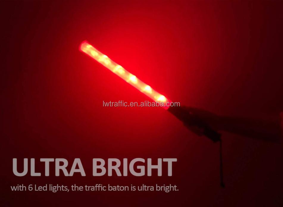 Traffic Rechargeable Led Strobe Light Traffic Baton Warning Stick Rod
