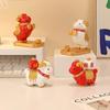 Rotating Goat Figurine Chinese Style Zodiac Goat Ornament Auspicious Sheep Ornament  Gift