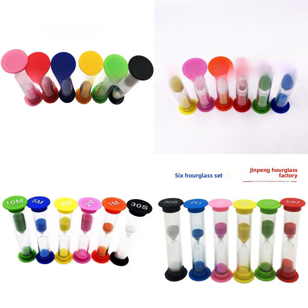 Creative Hourglass Timer Set For Children Home Decor With Handcrafted Plastic Design