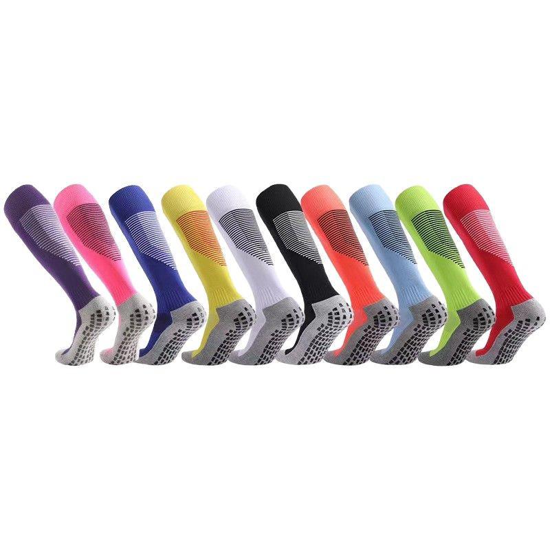 TEMU Anti-slip Mid-calf Football Socks with Thickened Deodorant Towel Bottom