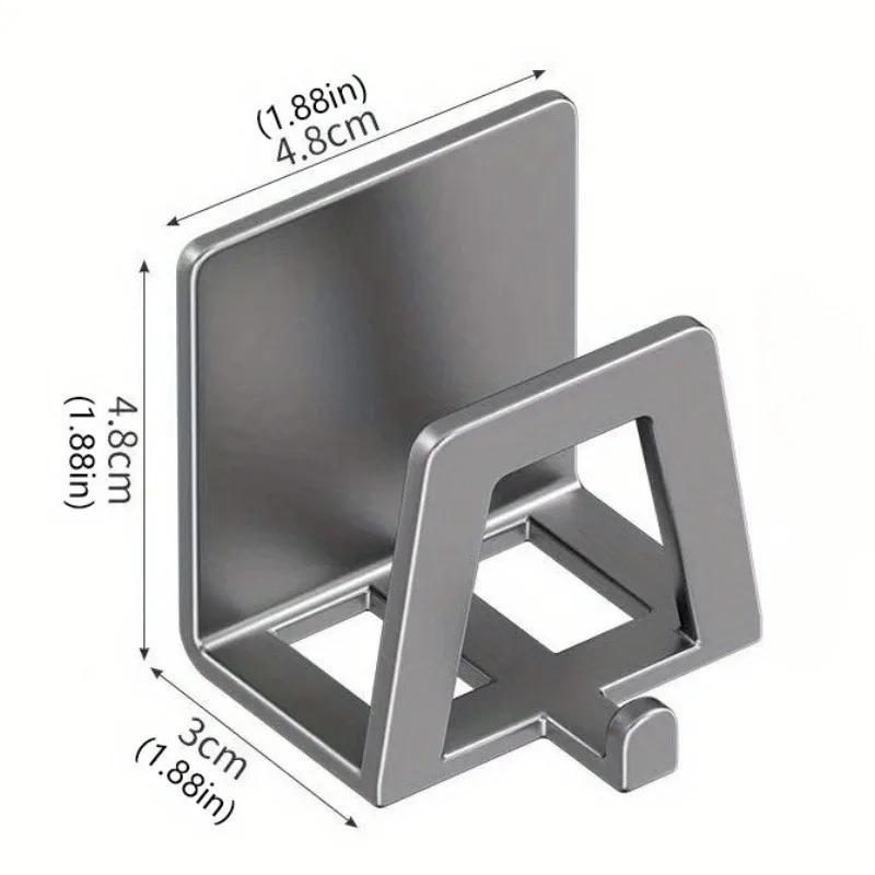 2Pcs Multifunctional metal kitchen tissue rack wall hanging place cutting board rack wall punch-free pot lid storage rack