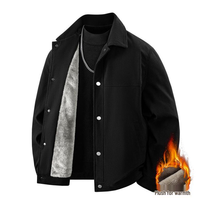 Men's American Style Fleece-Lined Winter Flight Jacket