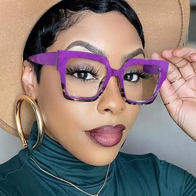 Damen Acryl Böhmische Quadratische Rahmen Modebrille Für Tägliches Lesen Und Arbeitsweg