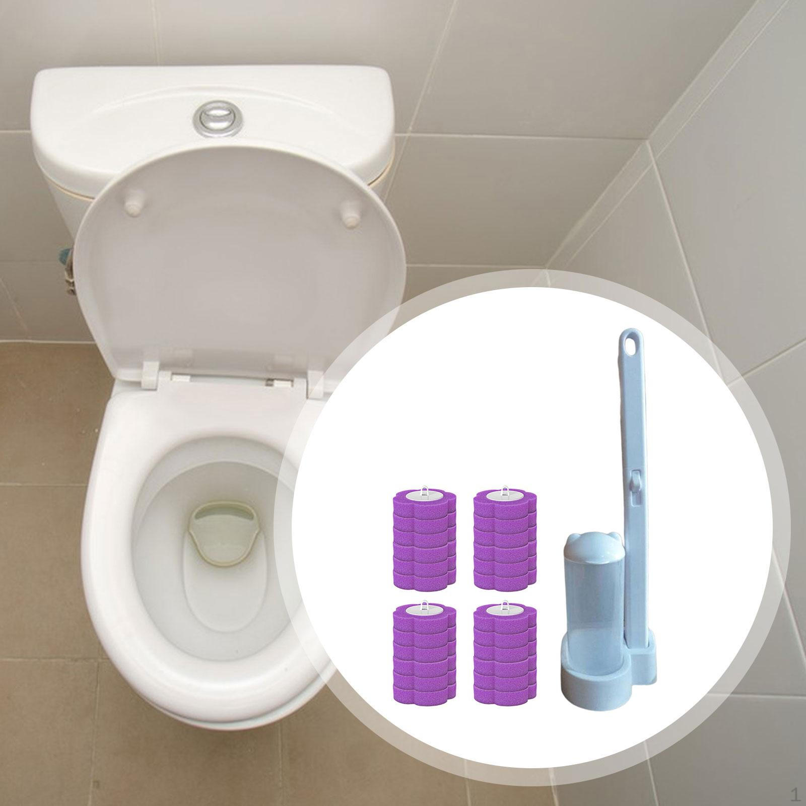 

Toilet Brush Brushes for Cleaning Kit Wall Mounted Refill Heads Toilets Scrubber фіолетовий