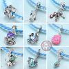 Sommer Original 925 Silber Charm Perlen Anhänger Meeresstil Schildkröte Seestern Fisch Charm Für Halskette Armband Schmuck Geschenk