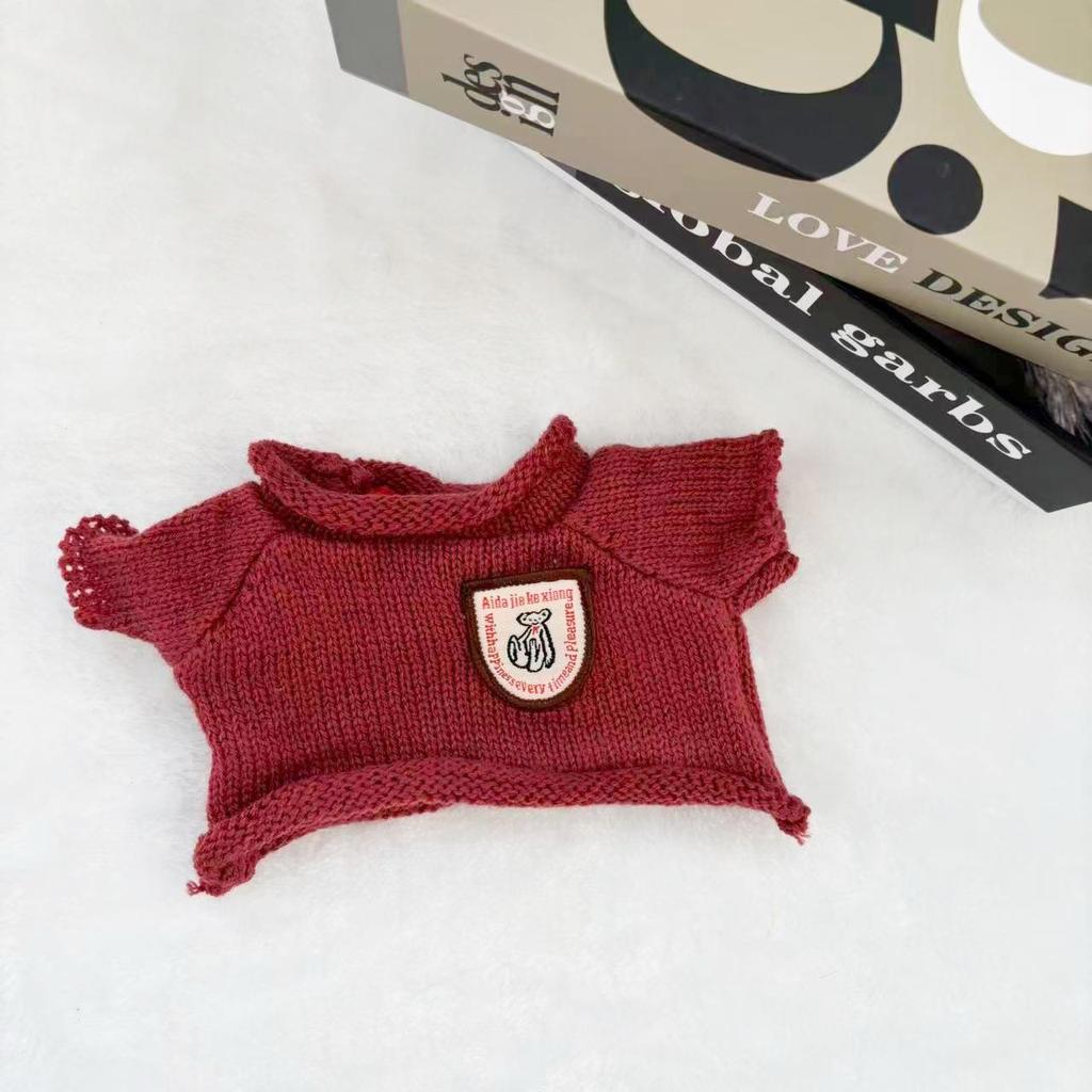 Little Bear Cotton Hoodie Sweater for 30cm Plush Doll Toy Accessories