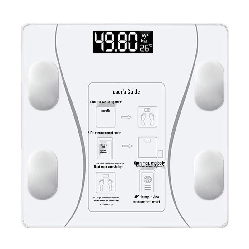 Smart Bluetooth Body Fat & Weight Scale for Health and Fitness