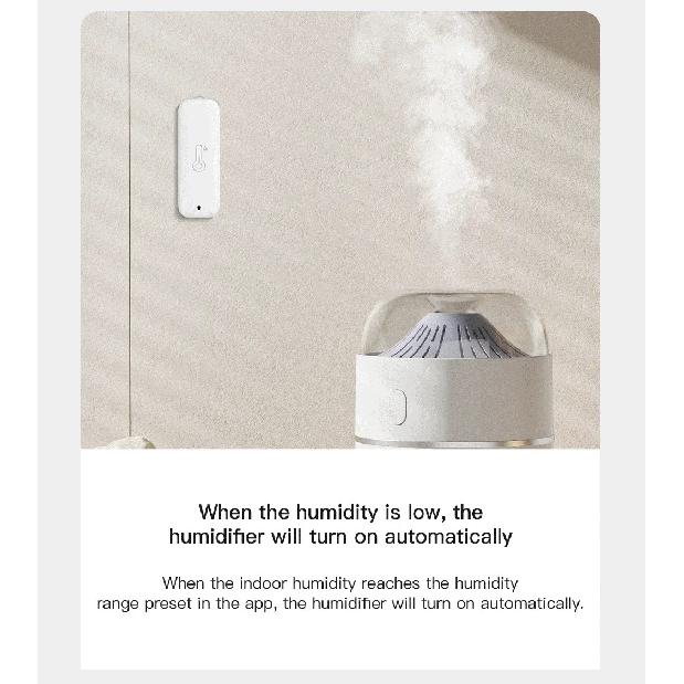 Tuya Zigbee Temperature Humidity Sensor Thermometer IP65 Waterproof Compatible with Smart Life & Google Assistant
