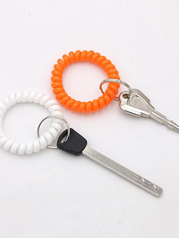 Minimalist Spring Coil Bracelet Keyring & Hair Tie