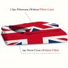 3pcs Britain National Flag Print Duvet Cover Set 1 Duvet Cover+2 Pillowcase All Season Soft Breathable Microfiber Bedding Set