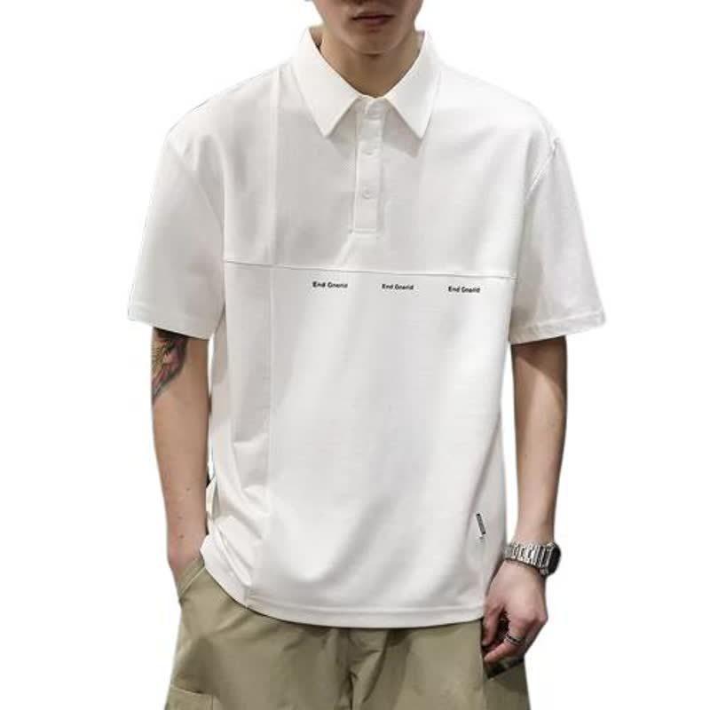 American Moisture Wicking Soft Premium Breathable Men's Loose Fit Polo Shirt - Wrinkle Resistant Casual Athletic Short Sleeve Neck Shirt