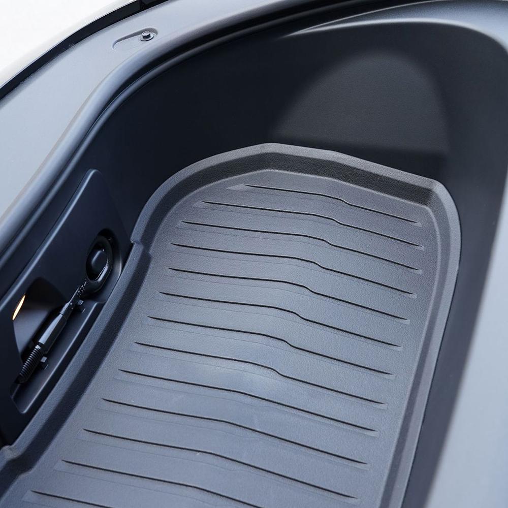 Trunk Mats for 2024 Tesla New Model 3+ Highland TPE Piano Key Style Front Rear Trunk Frunk Storage Waterproof Protective Pad