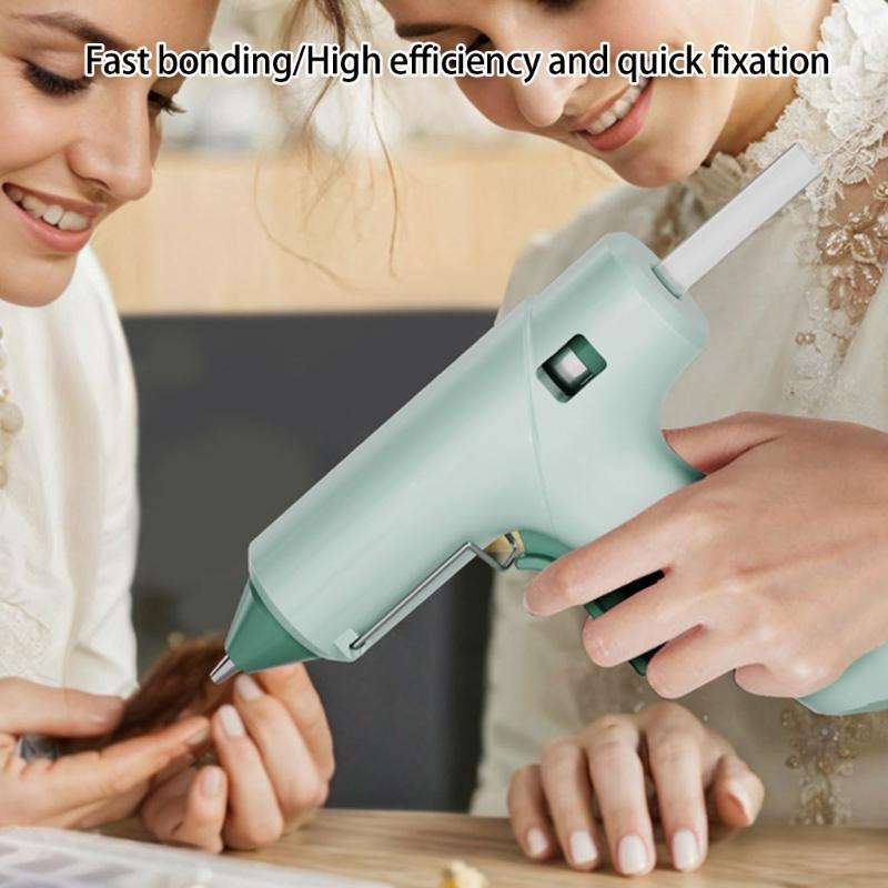 Fast Preheating Glues Guns Set Adhesive Sticks Craft Guns Suitable for Crafting Home Repairs Industrial Use Metal Stand
