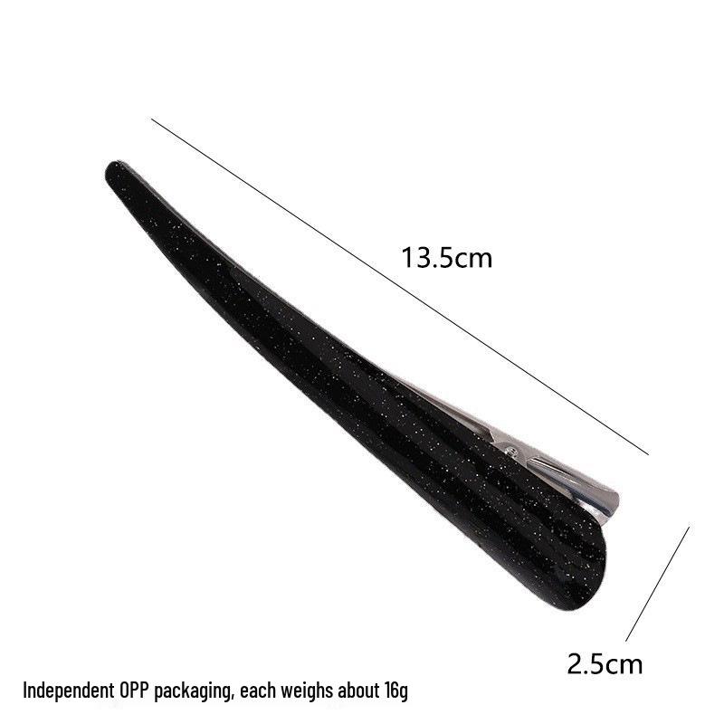 Korean Style Glitter Acetate Hair Clip for Chic Updos - Large Acrylic Clip for Elegant Hairstyles