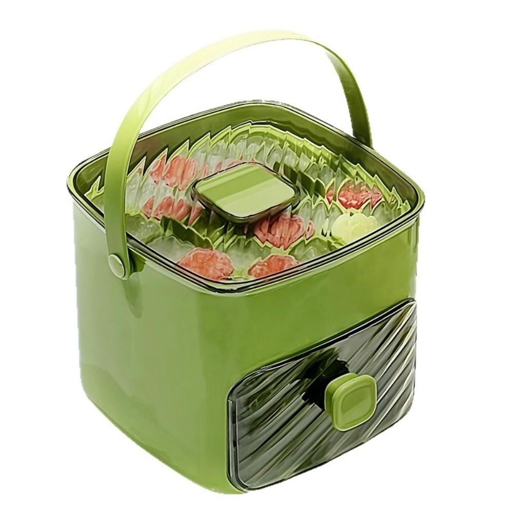 with Easy-press Lid Ice Making Tool Large Capacity Ice Cube Box  Refrigerator Storage