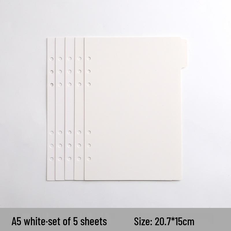 Creative Colored 6-Hole B5 Loose-Leaf Index Divider Pages