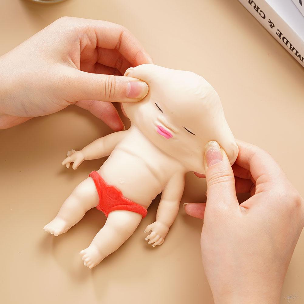 NEW Decompression Black Doll Pinch Fun African Palm Small Doll Strange Interesting Funny Ugly Doll Slow Rebound Ventilatory Toy