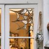2D Flat Halloween spider web holiday decoration bedroom windowsill stickers double-sided printing visible electrostatic  film