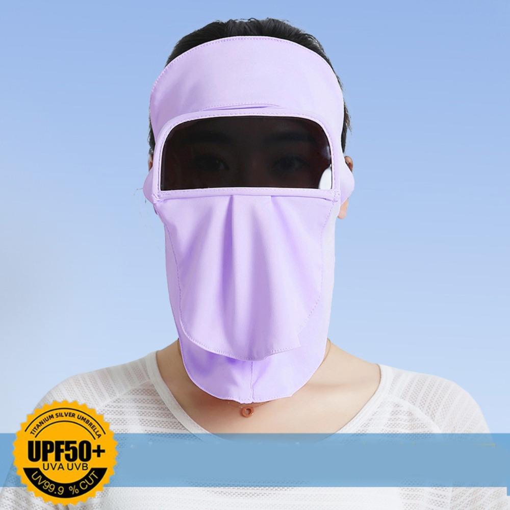

Summer Sunscreen Mask Face Mask Face Gini Mask Breathable Face Cover Golf светло-фиолетовый