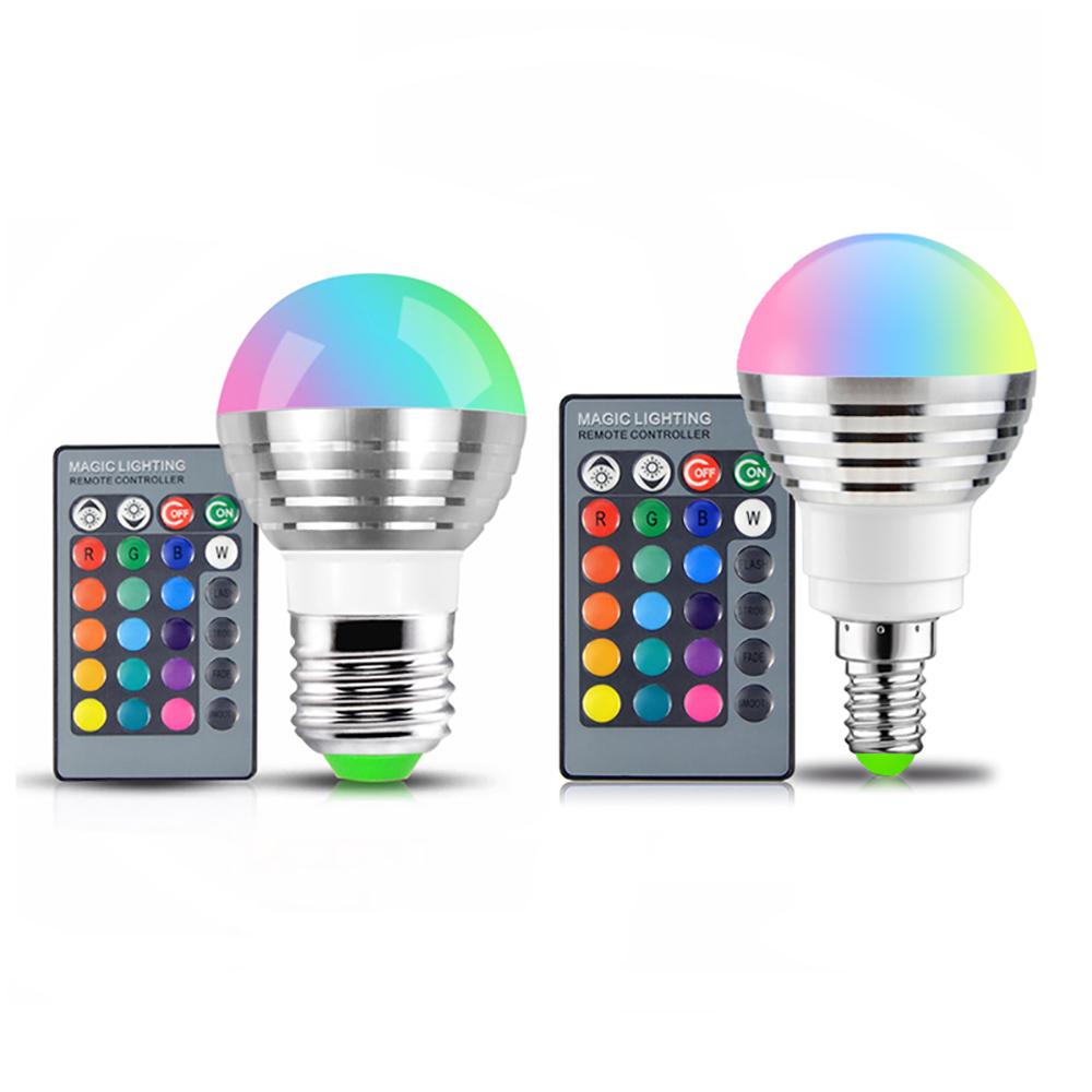 GU10 MR16 E14 E27 3W LED RGB Bulb Remote Control Color Change Memory Function y GU10 MR16 E14 E27 3W LED RGB Bulb Remote Control Color Change Memory Function y