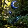 Decorative Garden Stake 2D Sunflowers Stake, Retro Flat Metal Plant Decoration, Carnivorous Outdoor Flower Yard Art for Lawn Bed Planter Creative
