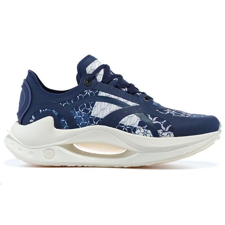 Li-Ning 1990 Absolute Shadow RMX Lightweight High Return Non-Slip Wear-Resistant Low-Top Sports Casual Shoes Men Sneakers Blue ALFT001-1