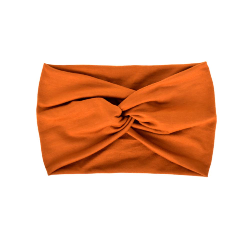 Faixa de cabeça elástica de ioga boêmia europeia e americana – acessório esportivo de cabelo com estampa cruzada de aba larga para mulheres