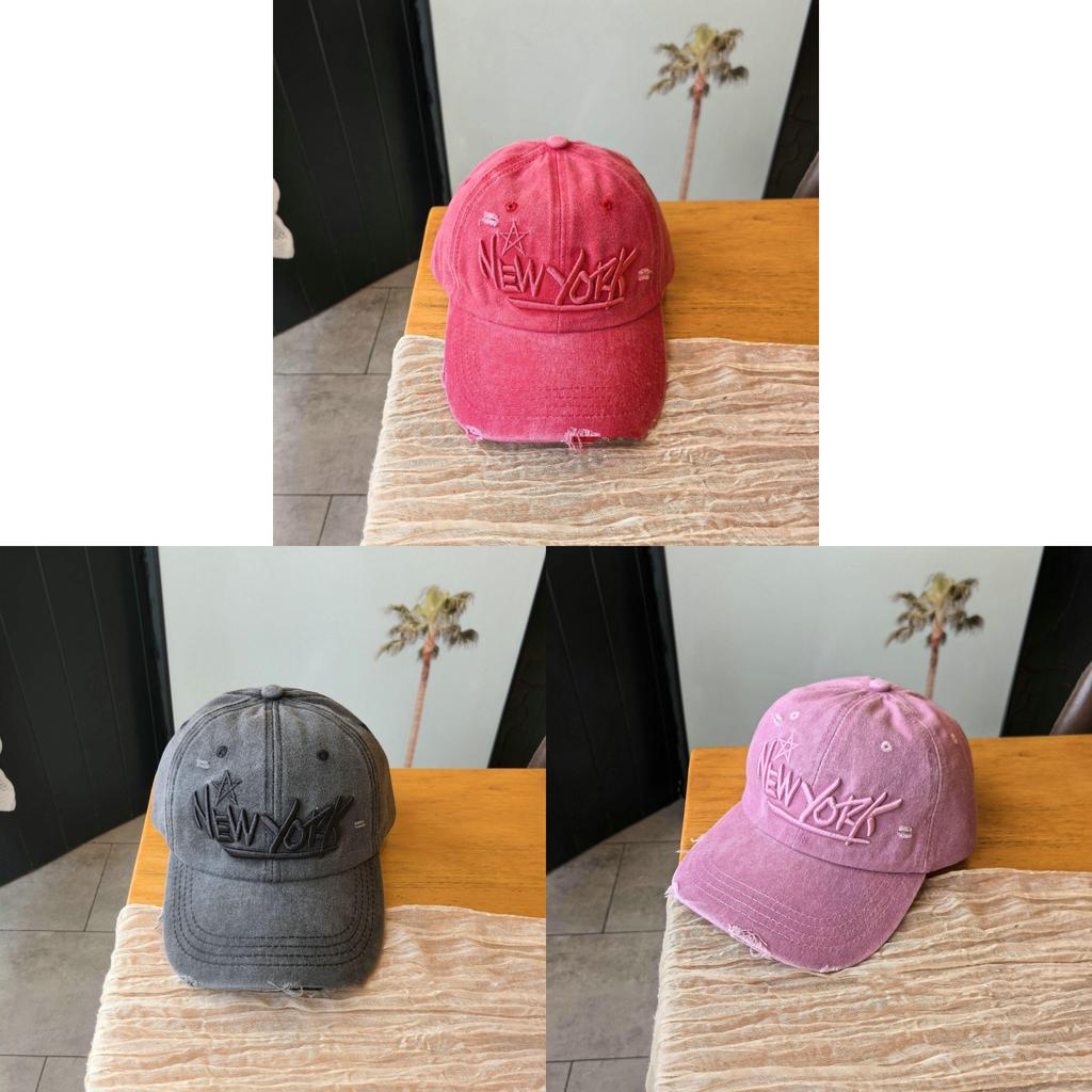 Cotton Baseball Cap For Men And Women With Embroidered Letter Design Sun Protection Casual Style