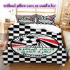 Egyptian Football Association Pattern Bedding,Quilt Set Quilt Cover Pillowcase Home Birthday Gift (1*duvet cover+2*pillowcase,without core)