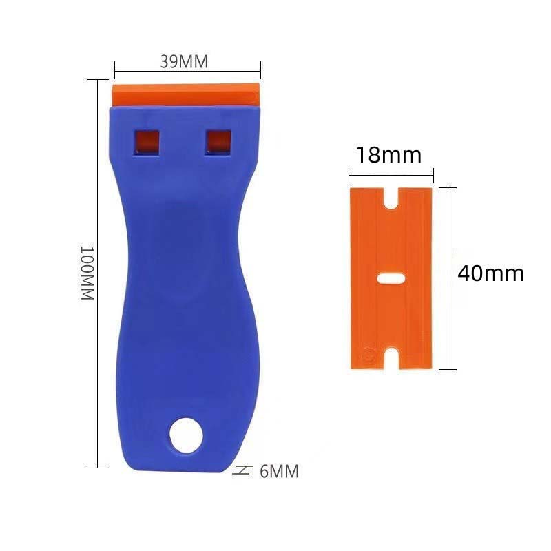 Răzuitor cu lame din plastic, Răzuitor de curățare pentru podea, aragaz, răzuire etichete și decalcomanii, autocolant pe geamul ferestrei mașinii