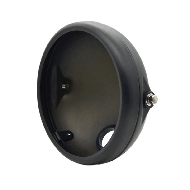 

Motorcycle 7 Inch LED Headlight Mounting Housing Bracket for Headlight Head Light Lamp Housing Cover Bucket Lighthouse чёрный