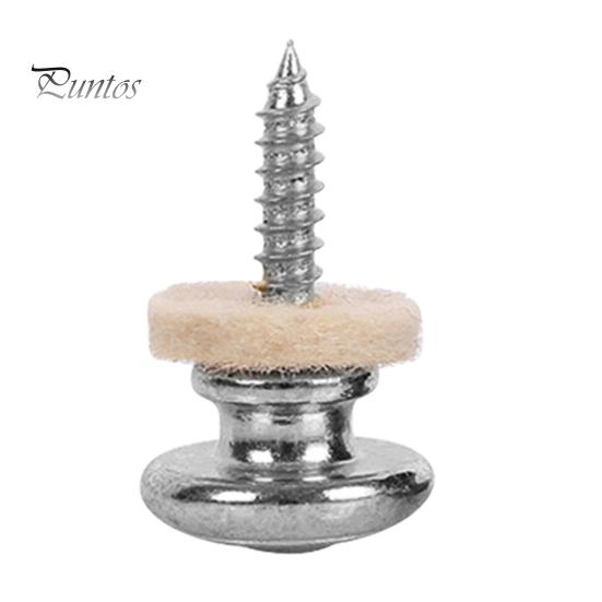 Non Slip Guitar Bass Strap Pins Tail Nail Lock Button Pegs Screw Flat Heads