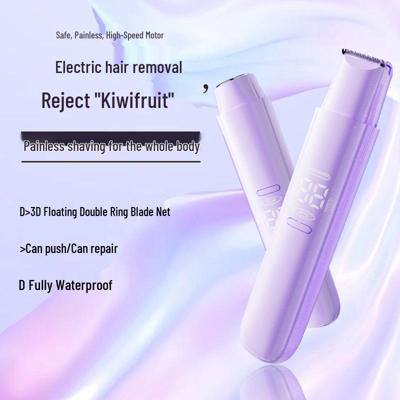 Electric Painless Underarm & Pubic Hair Shaver for Women