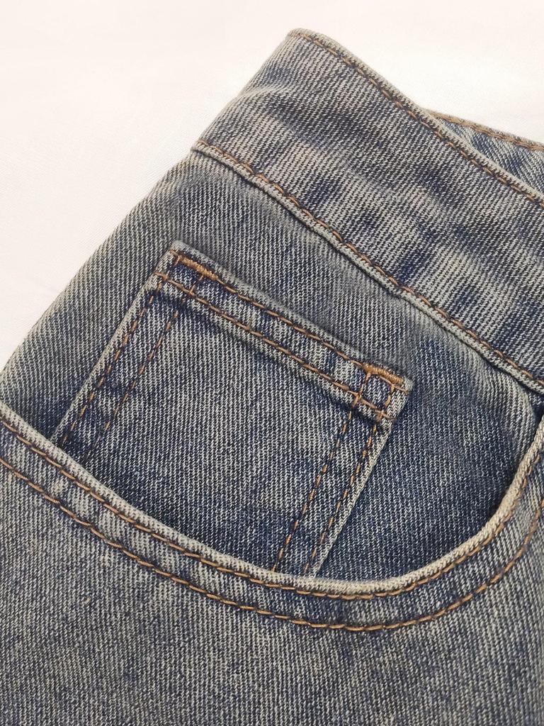 2023 Spring & Autumn Women's Casual Loose Slimming Straight-Leg Culottes Jeans