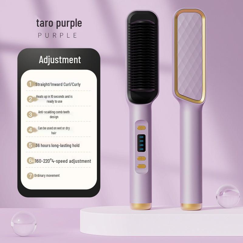 

Dual-Use LCD Curling & Straightening Comb with Negative Ion Technology