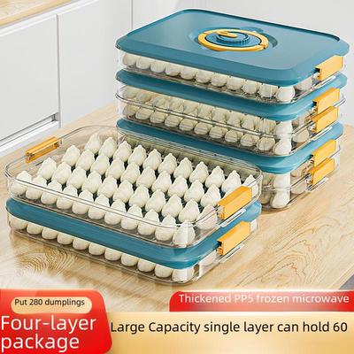 Potravinársky úložný box na knedličky a wontony do mrazničky