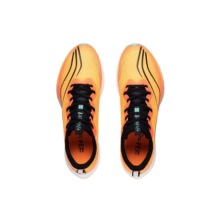 Li Ning Red Hare 6 Pro Cushioning Slip Resistant Abrasion Resistant Low top Running Shoes Men's Neon Bright Orange ARMT013-3