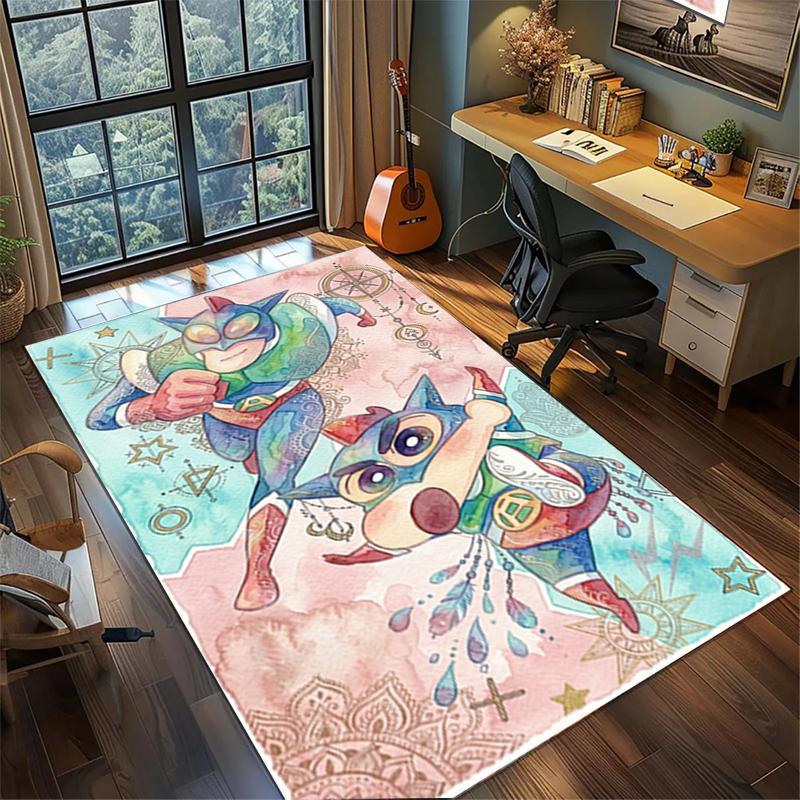 Crayon Shin-chan Cute Area Rug Non Slip Washable Large Carpet Bedroom Gamer Room Decor
