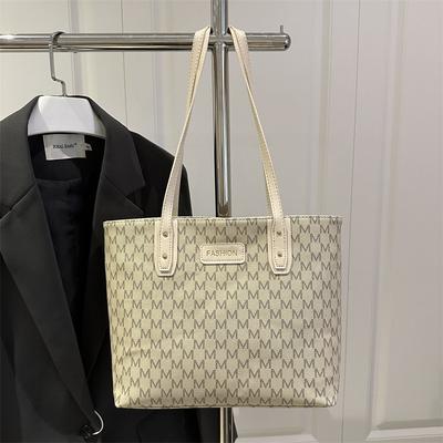 Large-capacity Bag Women's 2025 New Versatile Printed Portable Commuter Shoulder Underarm Premium Tote Bag