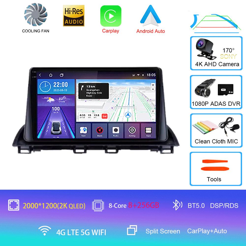 Android 14 Video Player Car Radio For Mazda 3 Axela 2013 - 2018 Multimedia Stereo Autoradio Carplay GPS Navigation 5G WIFI DSP