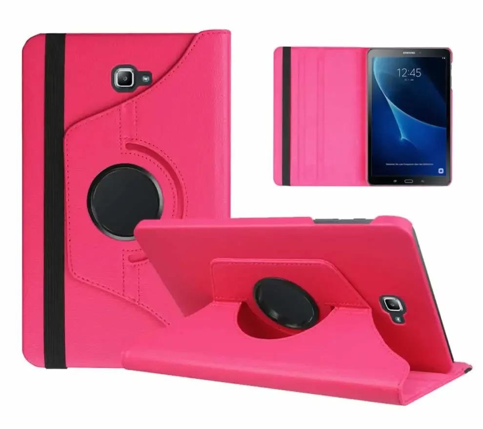 Para Samsung Galaxy Tab A 10.1 SM-T580 T585 Suporte Giratório 360 Graus Capa Protetora para Tablet Funda Coque